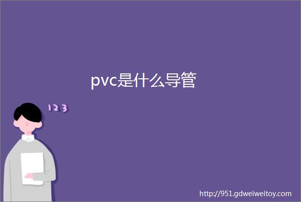 pvc是什么导管